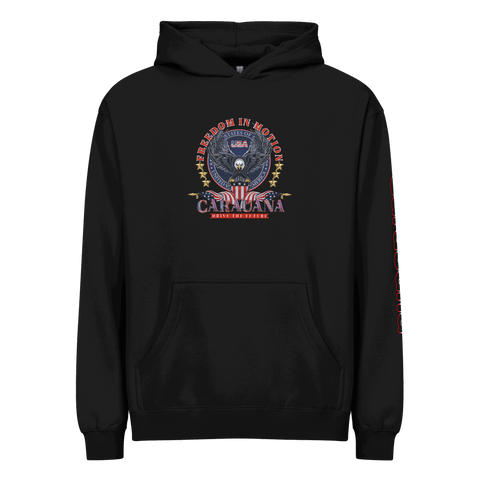 Sweat à capuche unisexe CaRaUaNa en coton noir