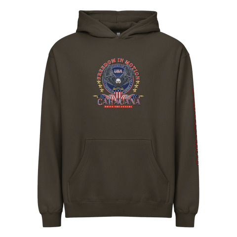 Sweat à capuche unisexe CaRaUaNa en coton vintage