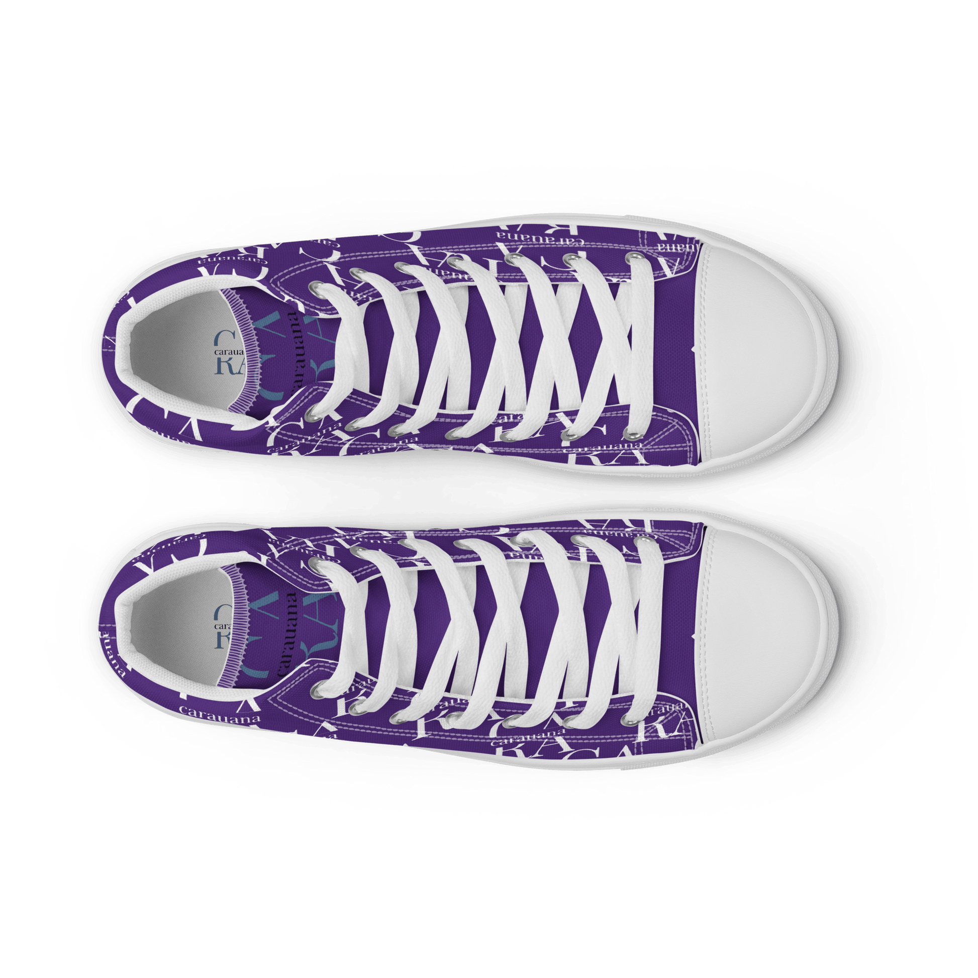 CARAUANA Hip Hop canvas shoes violet Branded