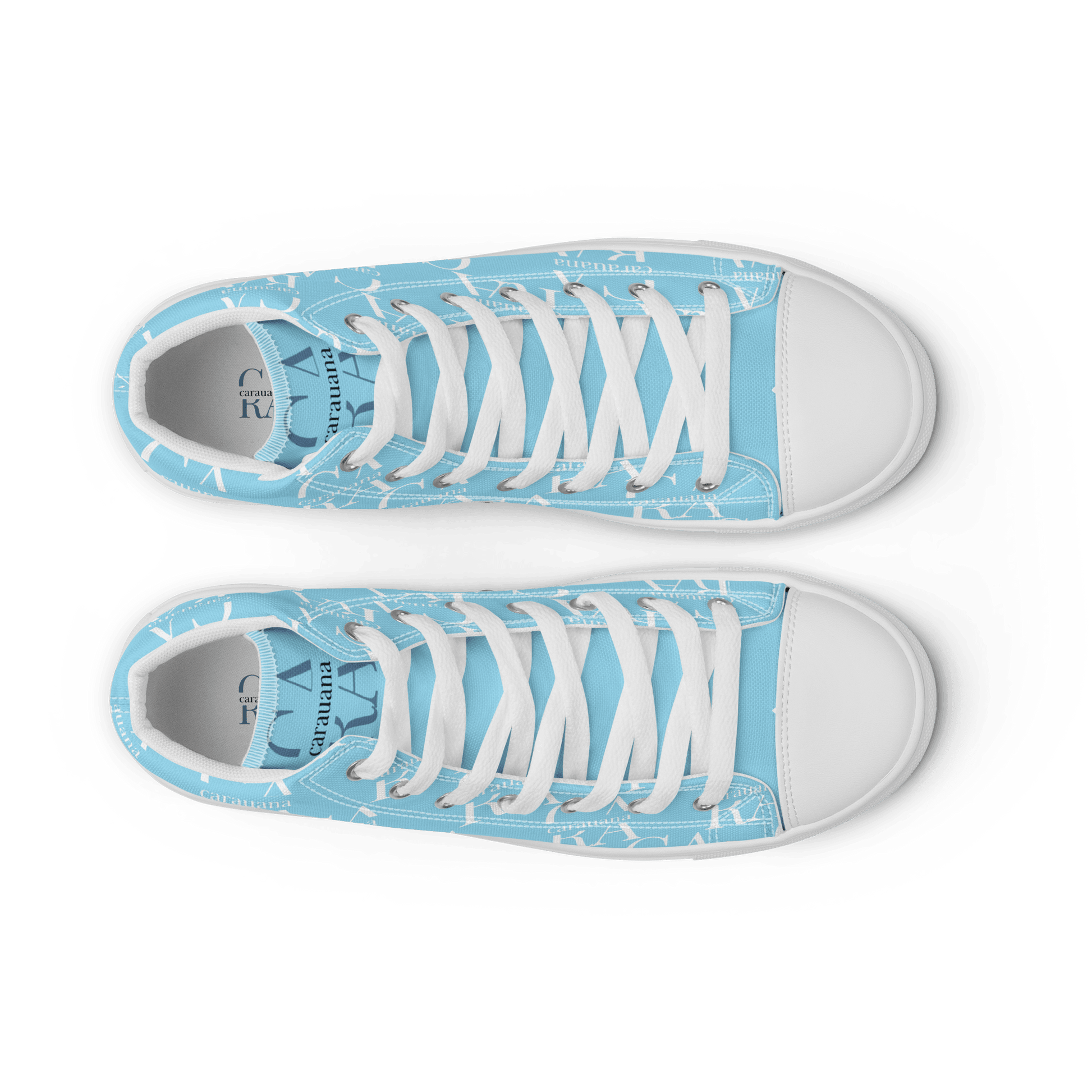 CARAUANA Hip Hop canvas shoes sky blue Branded