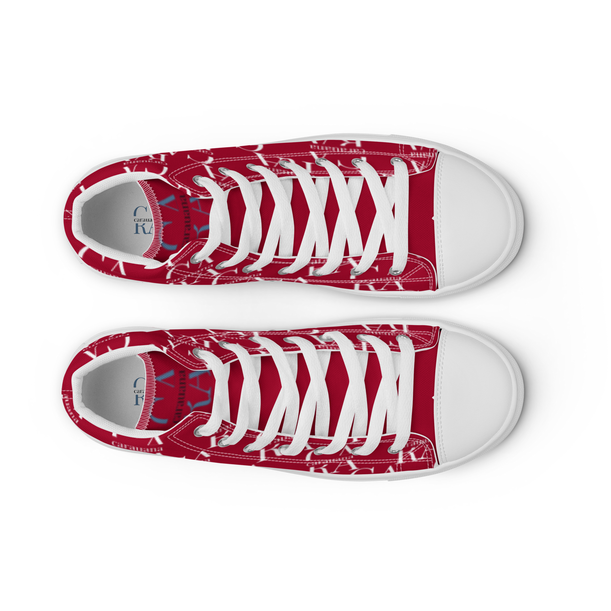 womens-high-top-canvas-shoes-RED