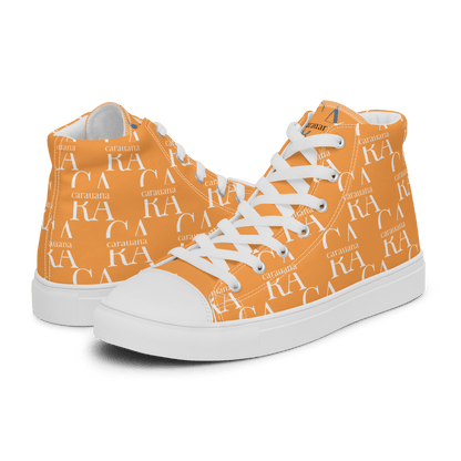 CARAUANA Hip Hop canvas shoes Orange Branded