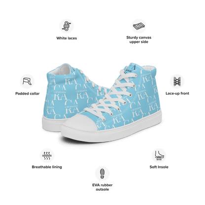 CARAUANA Hip Hop canvas shoes sky blue Branded