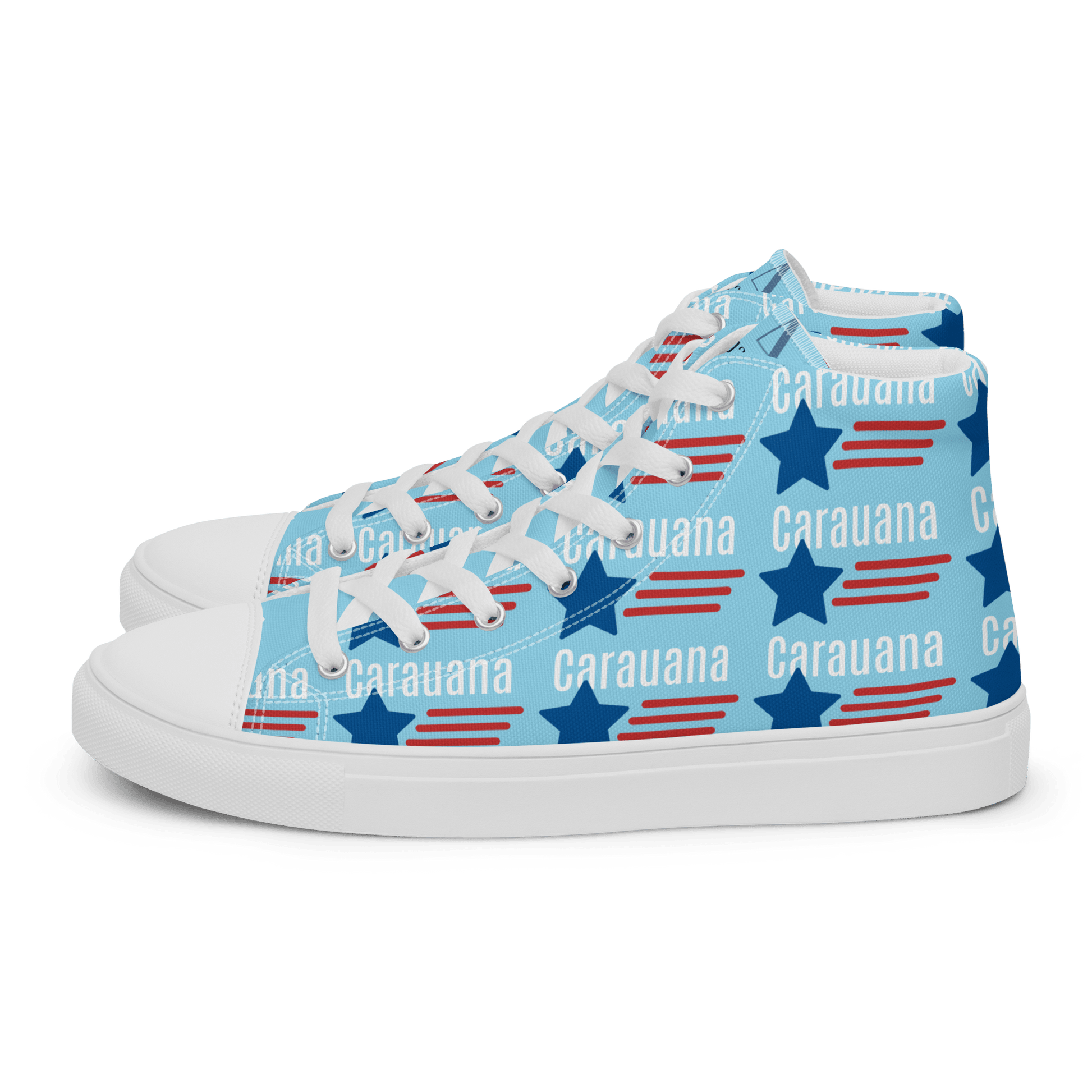 CARAUANA Hip Hop canvas shoes sky blue USA