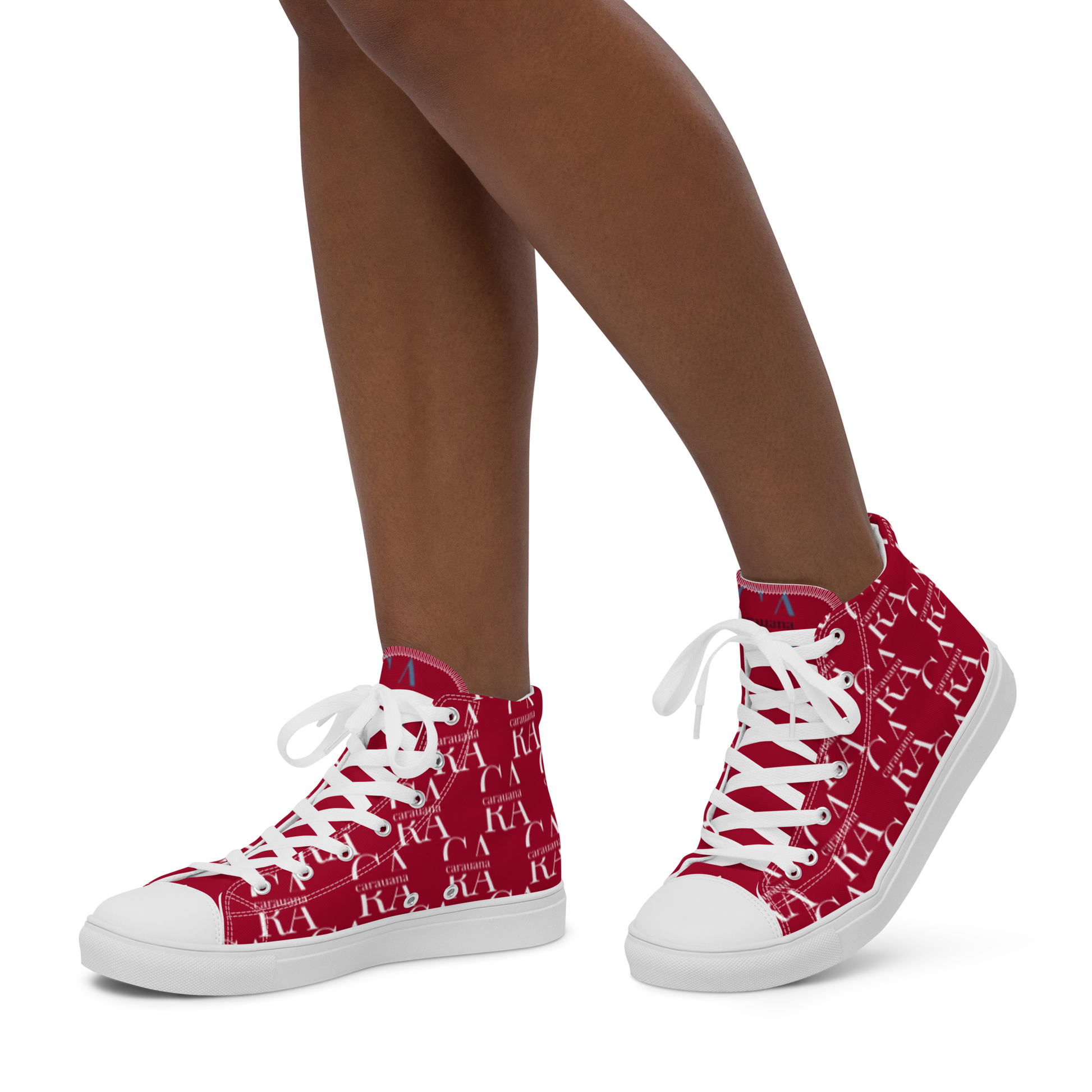 womens-high-top-canvas-shoes-RED