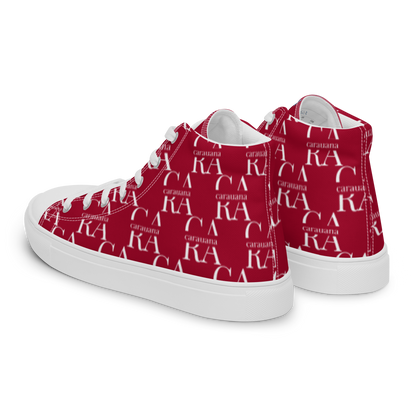 womens-high-top-canvas-shoes-RED