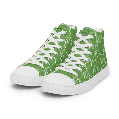 CARAUANA Hip Hop canvas shoes Green Branded