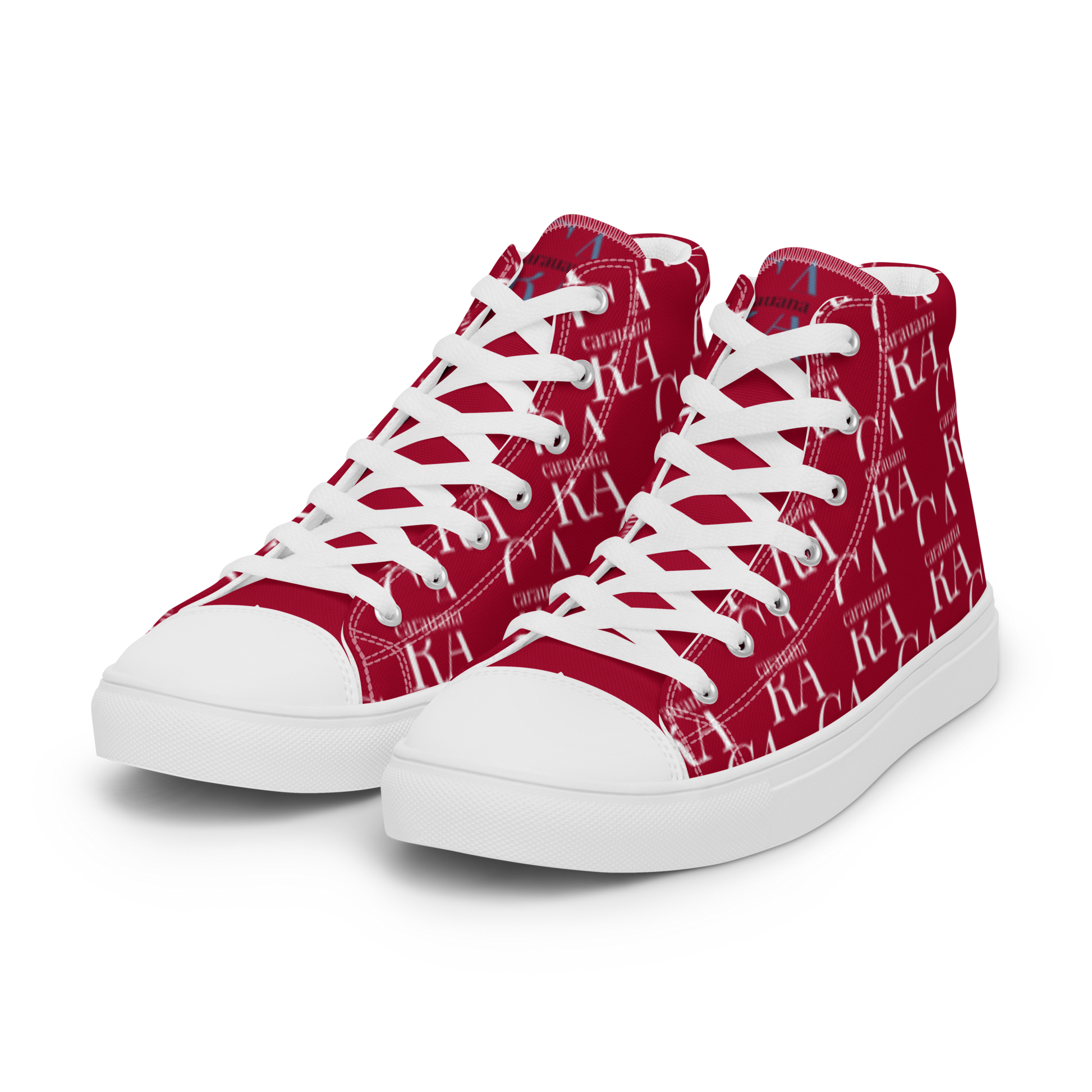 womens-high-top-canvas-shoes-RED