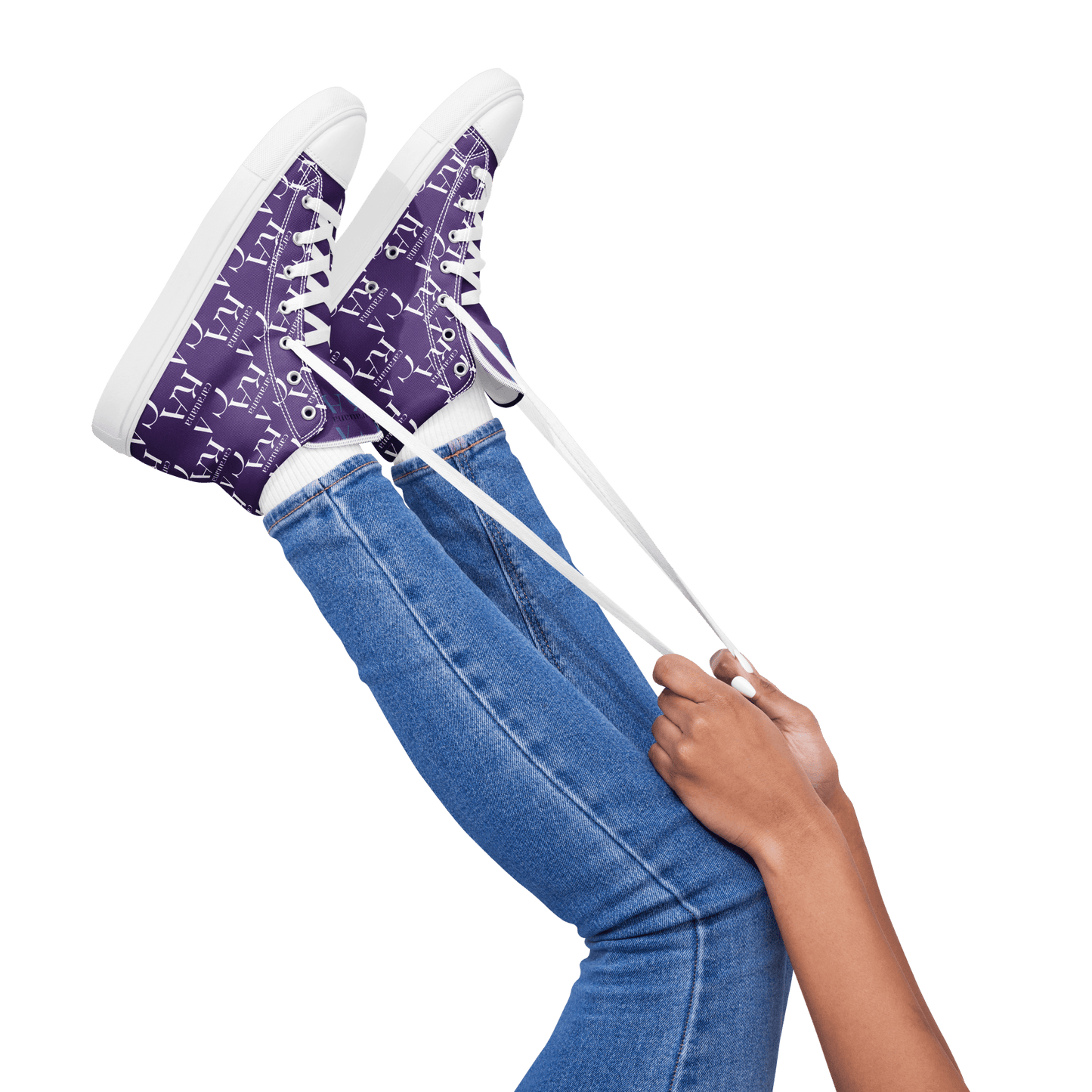 CARAUANA Hip Hop canvas shoes violet Branded