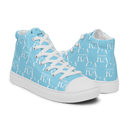 CARAUANA Hip Hop canvas shoes sky blue Branded